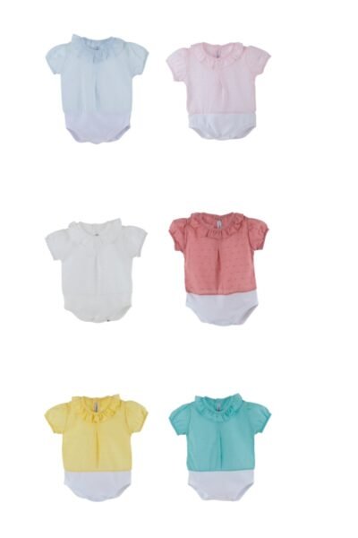 Body bebé camisa plumeti manga corta