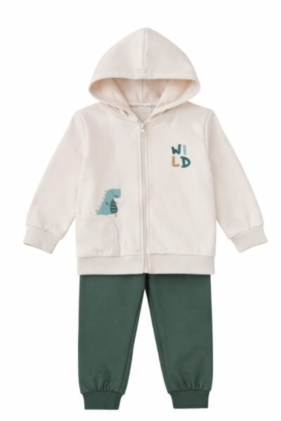 Chándal niño con felpa otoño invierno dino cremallera