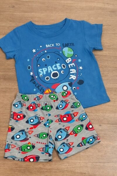 Pijama infantil corto verano space