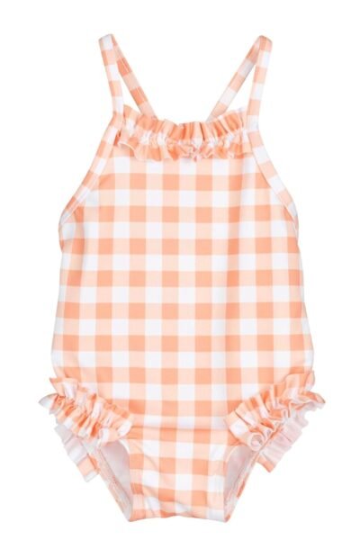 Bañador infantil niña cuadros vichy verano