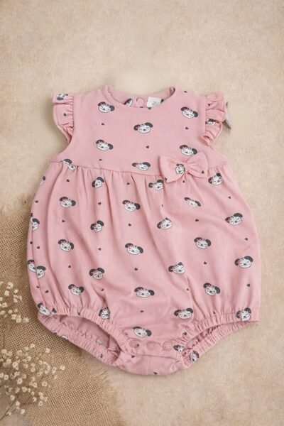 Pelele bebé perrito rosa. Últimas unidades.