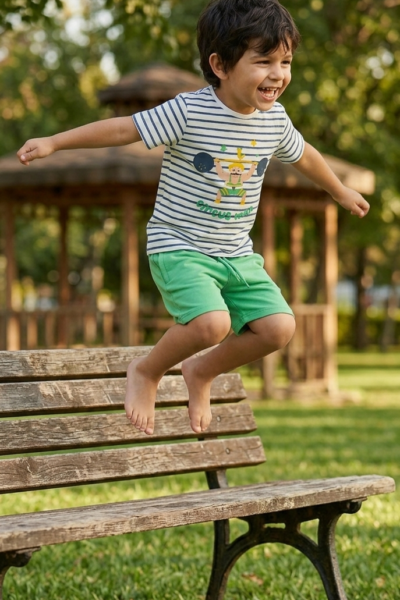Conjunto infantil niño sport verano pesas