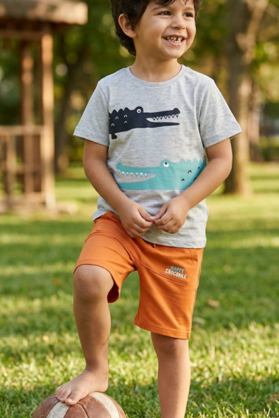 Conjunto infantil niño sport verano cocodrilos