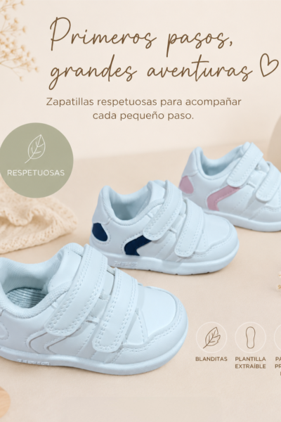 Deportivas respetuosas primeros pasos flexible