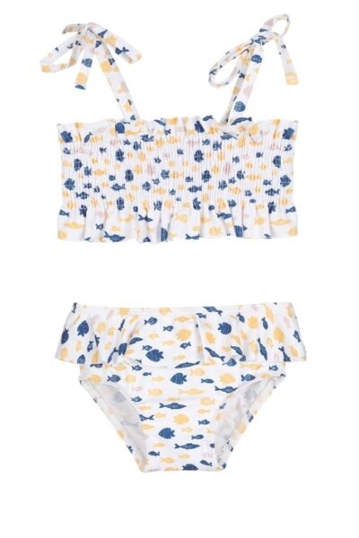 Bikini infantil niña peces verano