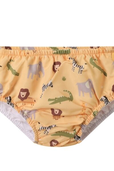 Bañador pañal volantes bebé animales