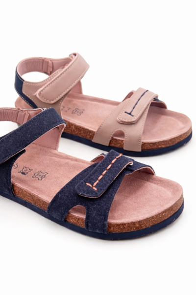 Sandalia bio corcho niño infantil piel