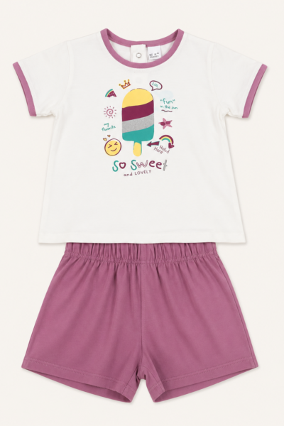 Conjunto infantil niña sport verano helado
