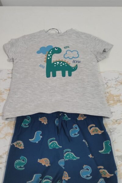 Conjunto bebé dinosaurio verde